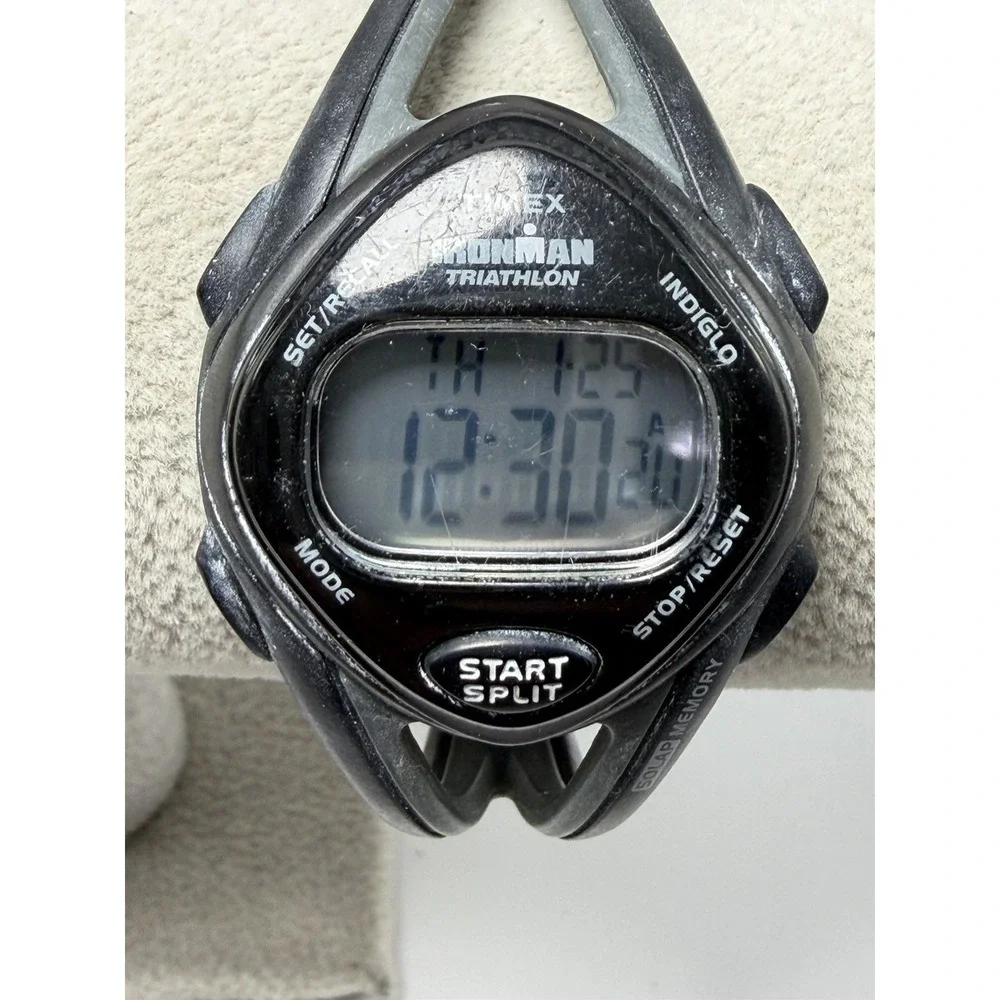 Timex Ironman Triathlon Watch Ladies Digital T5K039 50 Lap 34MM 7.5